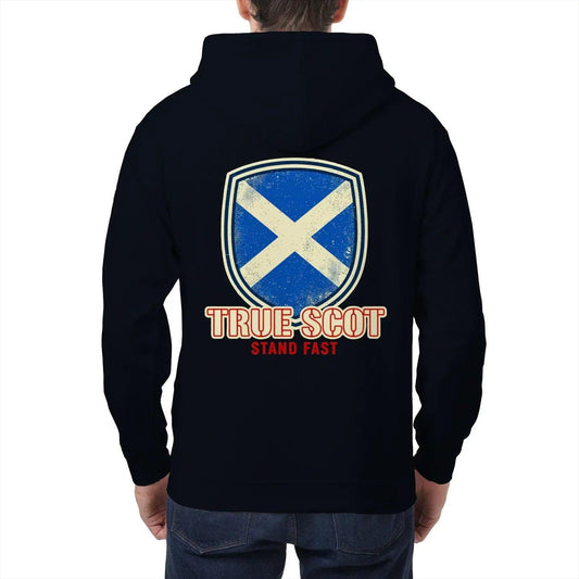 Scottish Zip Hoodie - True Scot Stand Fast, Unisex - Celtic Wolfwear
