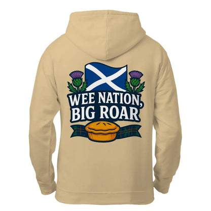 Scottish Zip Hoodie - Wee Nation Big Roar Unisex Streetwear - Celtic Wolfwear