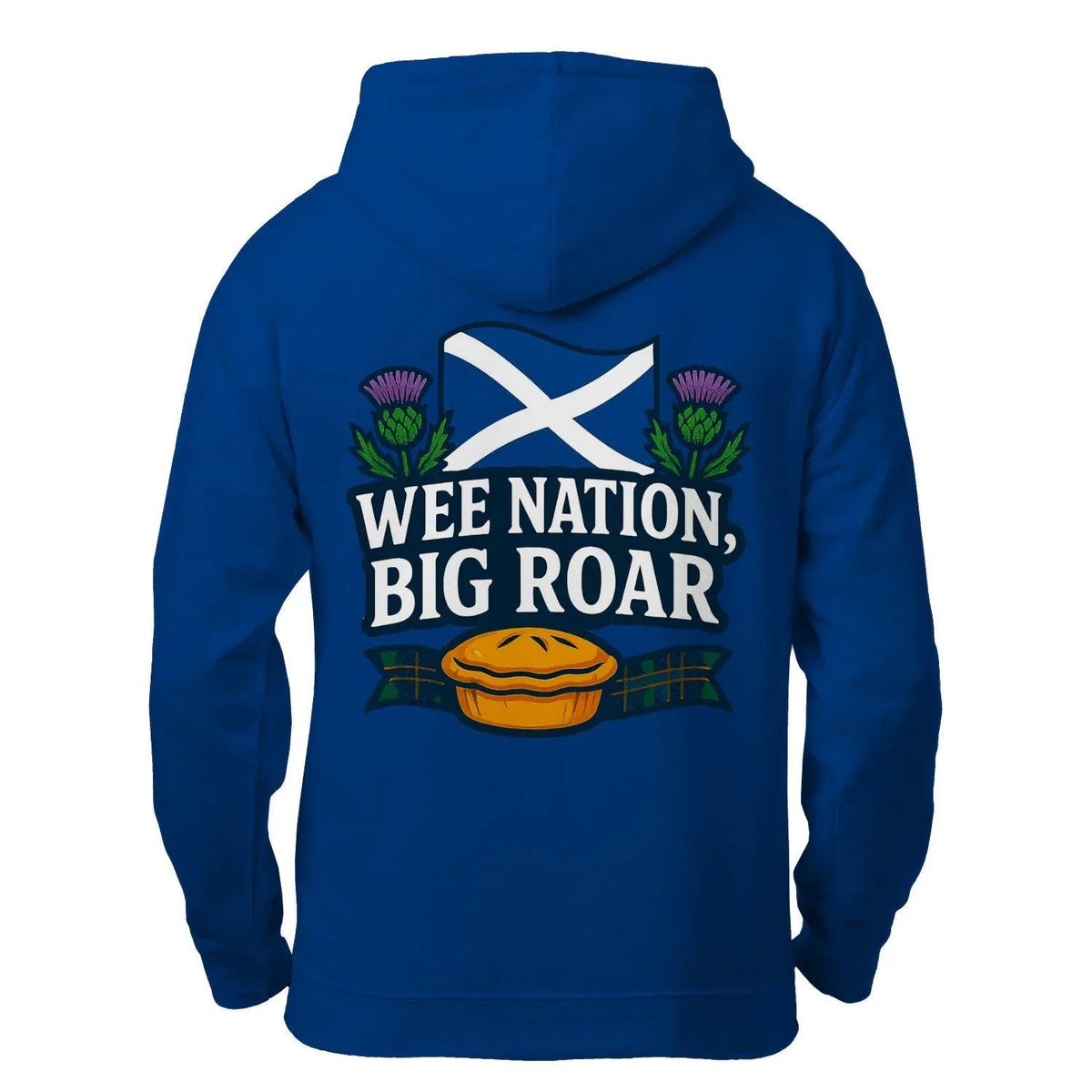 Scottish Zip Hoodie - Wee Nation Big Roar Unisex Streetwear - Celtic Wolfwear