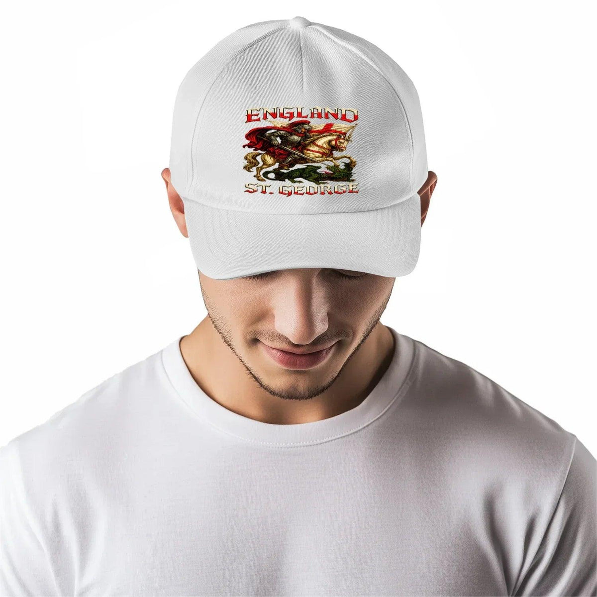 St George Baseball Cap - Dragon Slayer, Adjustable Fit - Celtic Wolfwear