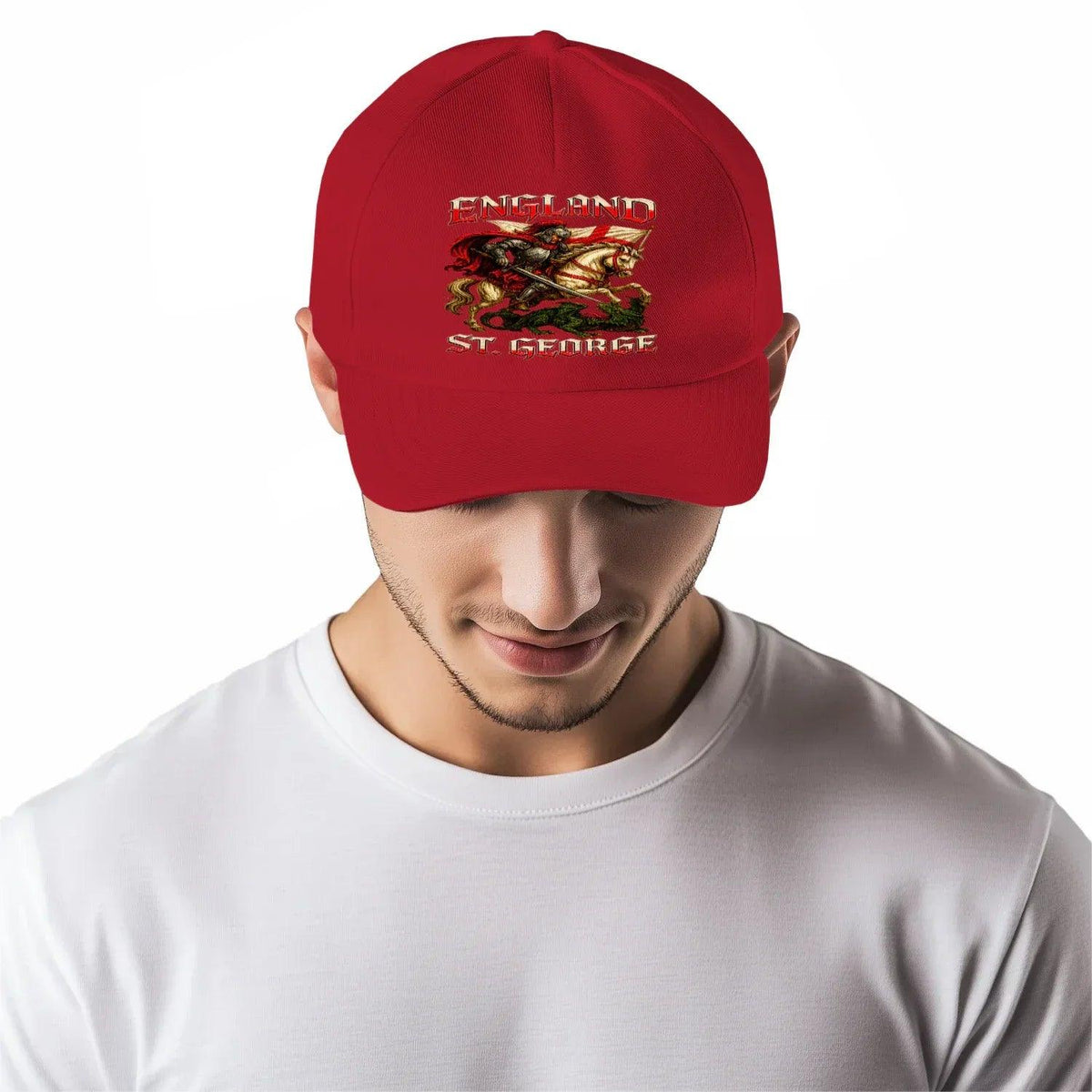 St George Baseball Cap - Dragon Slayer, Adjustable Fit - Celtic Wolfwear