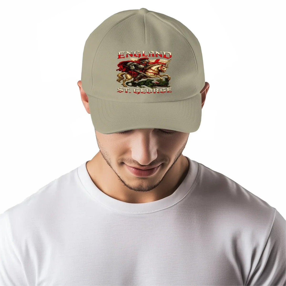 St George Baseball Cap - Dragon Slayer, Adjustable Fit - Celtic Wolfwear
