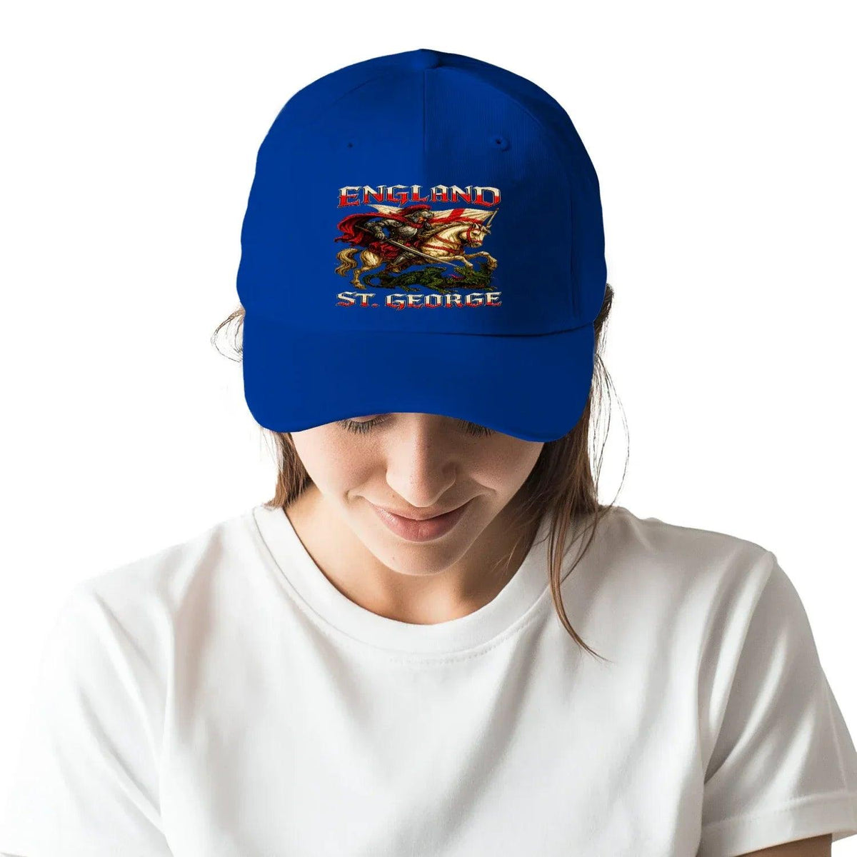 St George Baseball Cap - Dragon Slayer, Adjustable Fit - Celtic Wolfwear