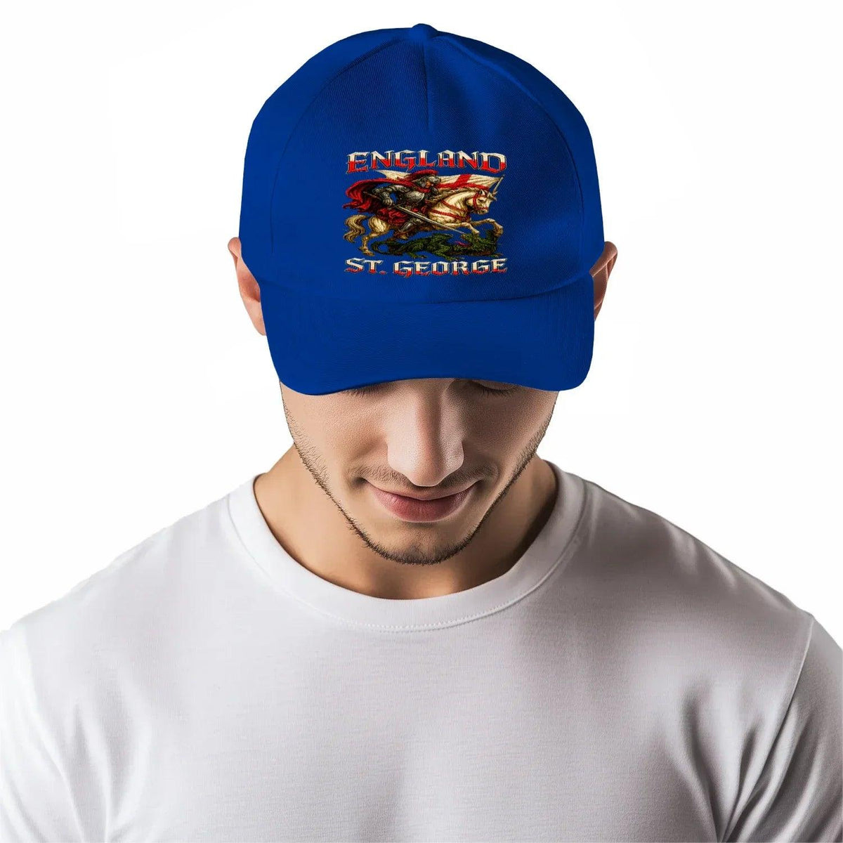 St George Baseball Cap - Dragon Slayer, Adjustable Fit - Celtic Wolfwear