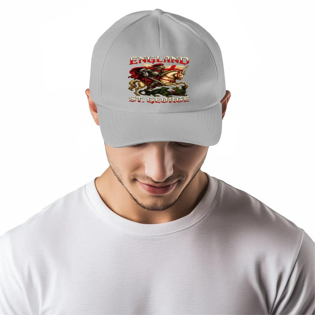 St George Baseball Cap - Dragon Slayer, Adjustable Fit - Celtic Wolfwear