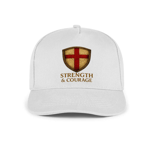 St George Baseball Cap - Strength and Courage, One Size - Celtic Wolfwear