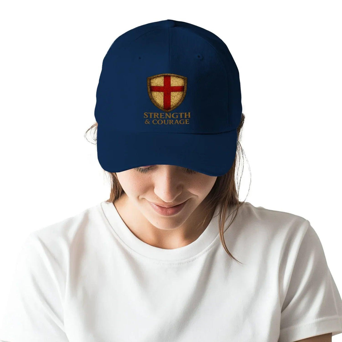 St George Baseball Cap - Strength and Courage, One Size - Celtic Wolfwear