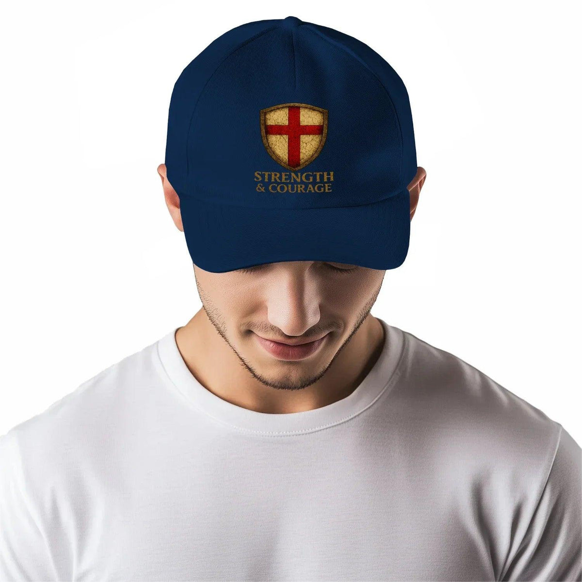 St George Baseball Cap - Strength and Courage, One Size - Celtic Wolfwear