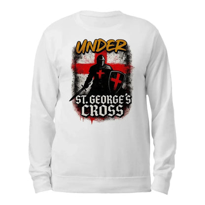 St George Sweatshirt - Cross Crew, Unisex Matchday Wear - Celtic Wolfwear