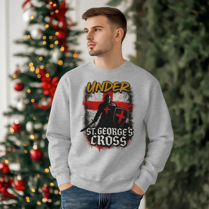 St George Sweatshirt - Cross Crew, Unisex Matchday Wear - Celtic Wolfwear