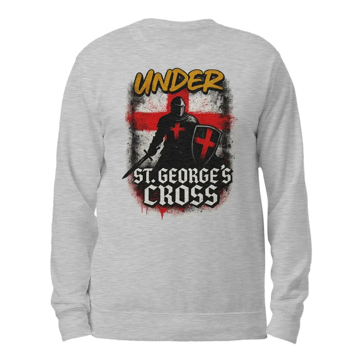 St George Sweatshirt - Cross Crew, Unisex Matchday Wear - Celtic Wolfwear