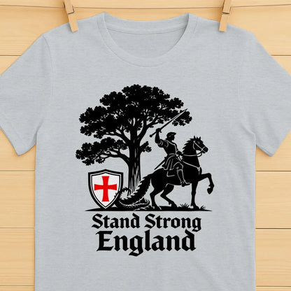 St George T-Shirt - Crew Tee Stand Strong Unisex Streetwear - Celtic Wolfwear