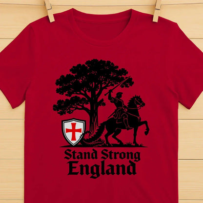 St George T-Shirt - Crew Tee Stand Strong Unisex Streetwear - Celtic Wolfwear