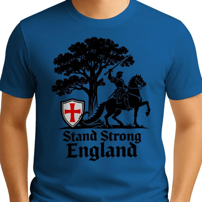 St George T-Shirt - Crew Tee Stand Strong Unisex Streetwear - Celtic Wolfwear