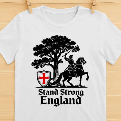 St George T-Shirt - Crew Tee Stand Strong Unisex Streetwear - Celtic Wolfwear