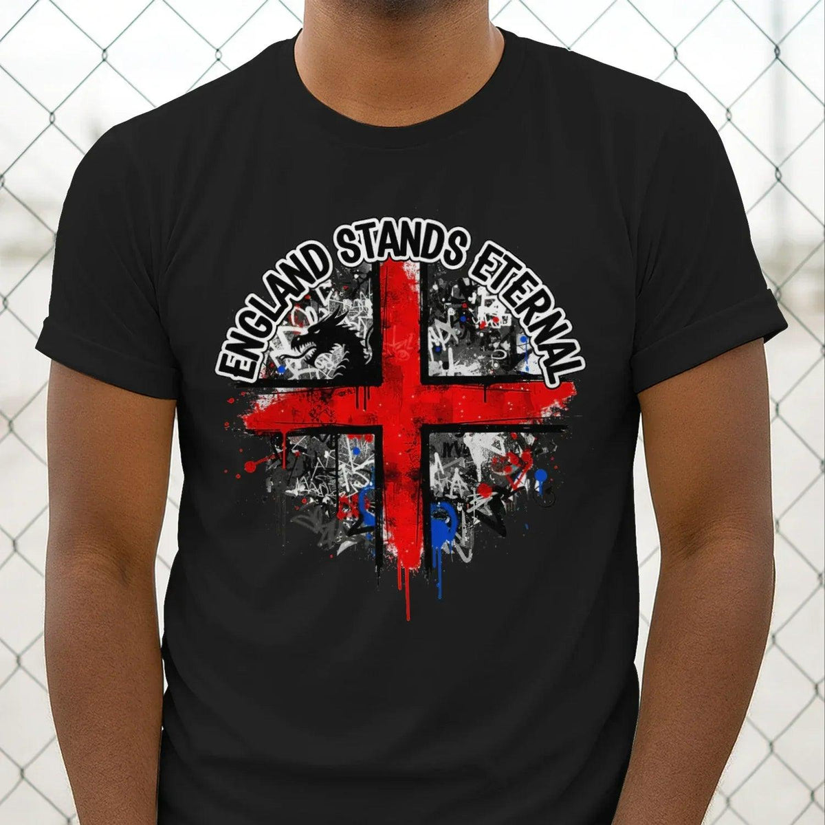 St George T-Shirt - Cross Tee Premium Unisex Streetwear - Celtic Wolfwear
