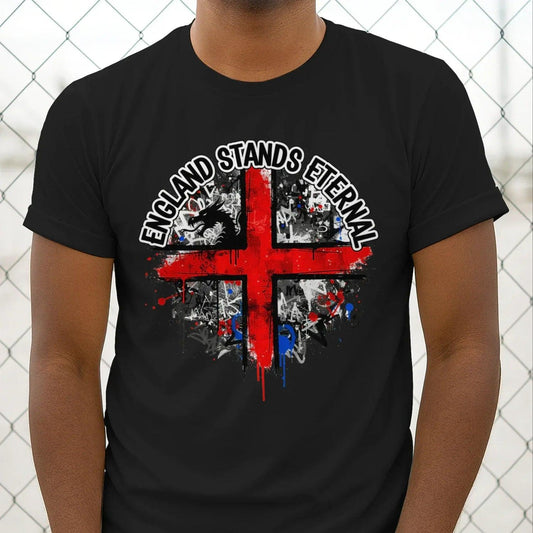 St George T-Shirt - Cross Tee Premium Unisex Streetwear - Celtic Wolfwear