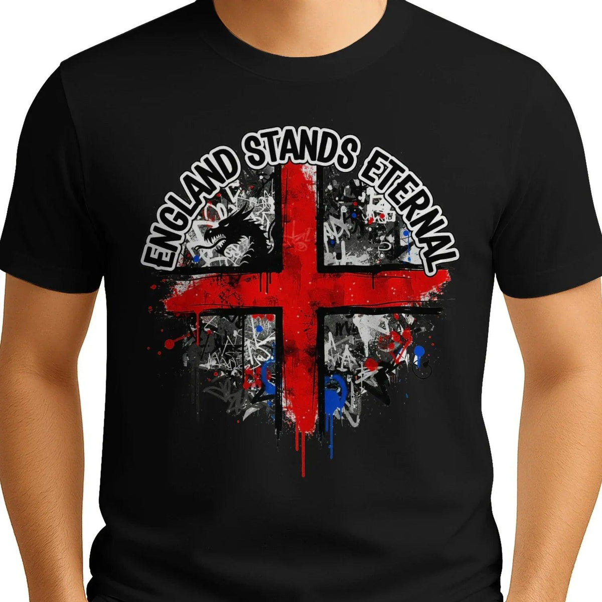 St George T-Shirt - Cross Tee Premium Unisex Streetwear - Celtic Wolfwear