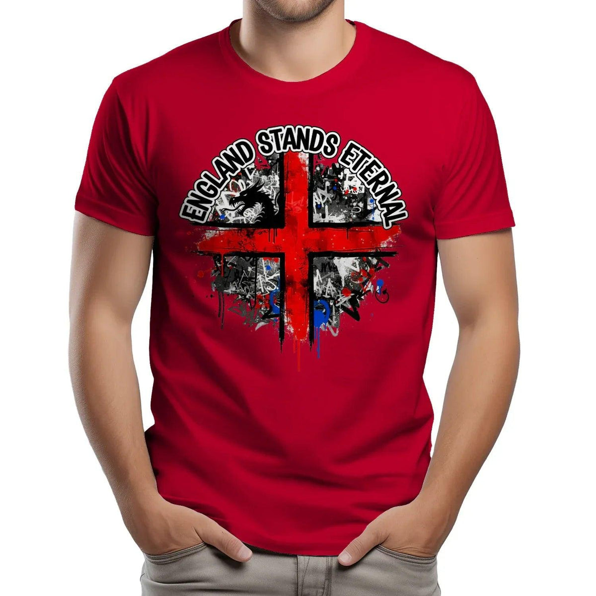St George T-Shirt - Cross Tee Premium Unisex Streetwear - Celtic Wolfwear