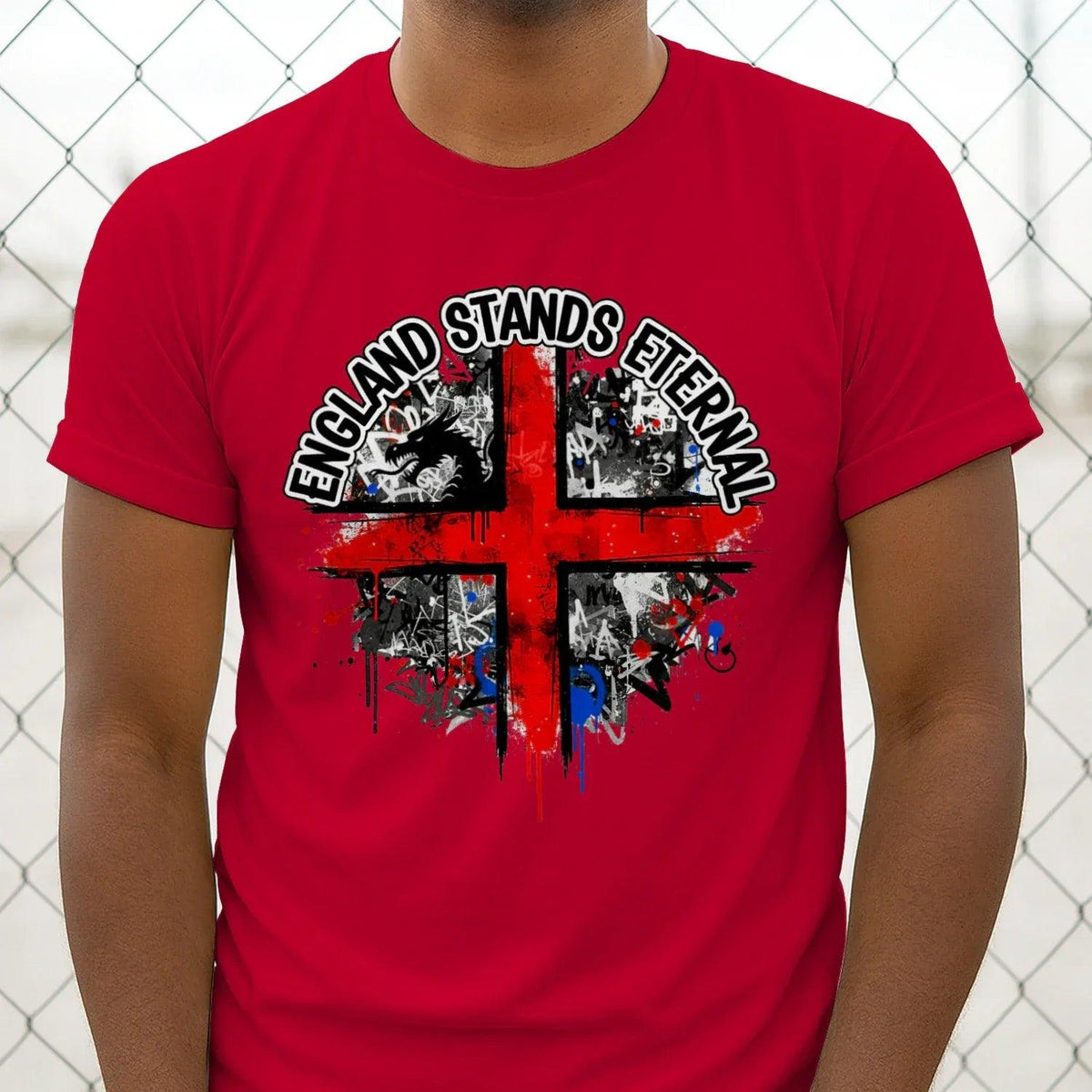 St George T-Shirt - Cross Tee Premium Unisex Streetwear - Celtic Wolfwear