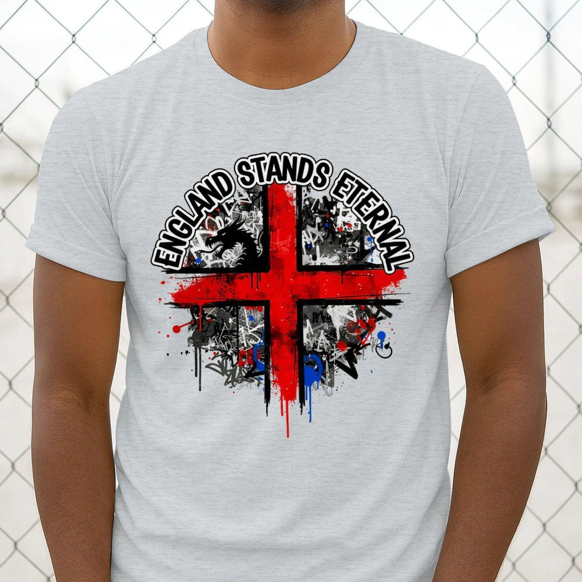 St George T-Shirt - Cross Tee Premium Unisex Streetwear - Celtic Wolfwear
