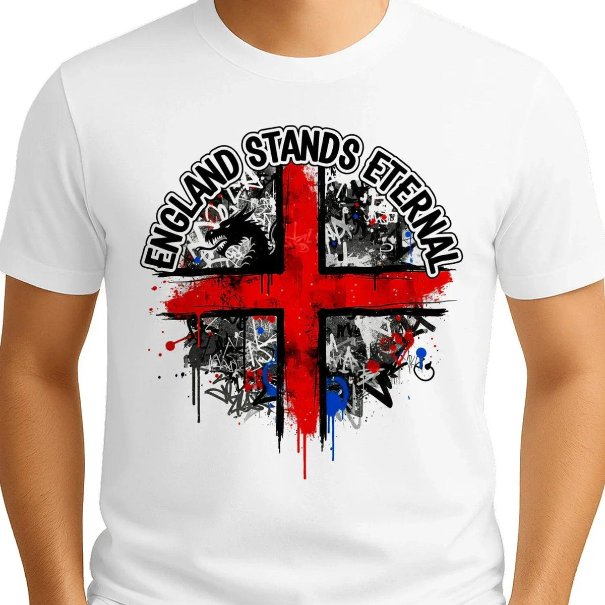 St George T-Shirt - Cross Tee Premium Unisex Streetwear - Celtic Wolfwear