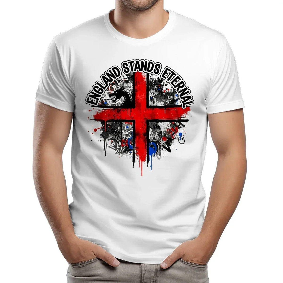 St George T-Shirt - Cross Tee Premium Unisex Streetwear - Celtic Wolfwear