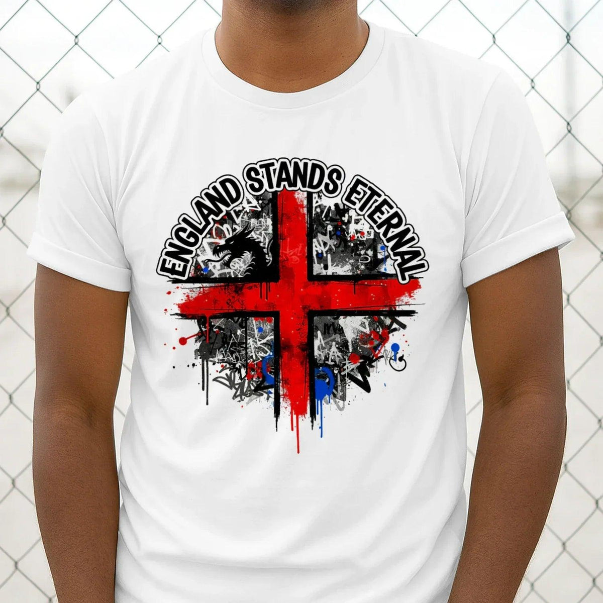 St George T-Shirt - Cross Tee Premium Unisex Streetwear - Celtic Wolfwear