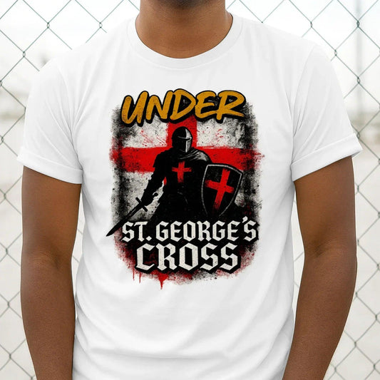 St George T-Shirt - Cross, Terrace-Inspired Streetwear - Celtic Wolfwear