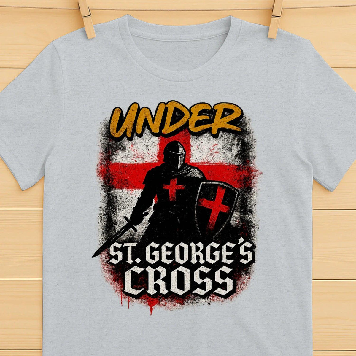 St George T-Shirt - Cross, Terrace-Inspired Streetwear - Celtic Wolfwear
