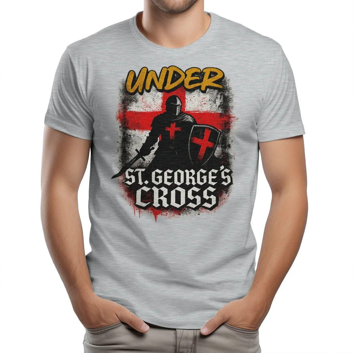 St George T-Shirt - Cross, Terrace-Inspired Streetwear - Celtic Wolfwear