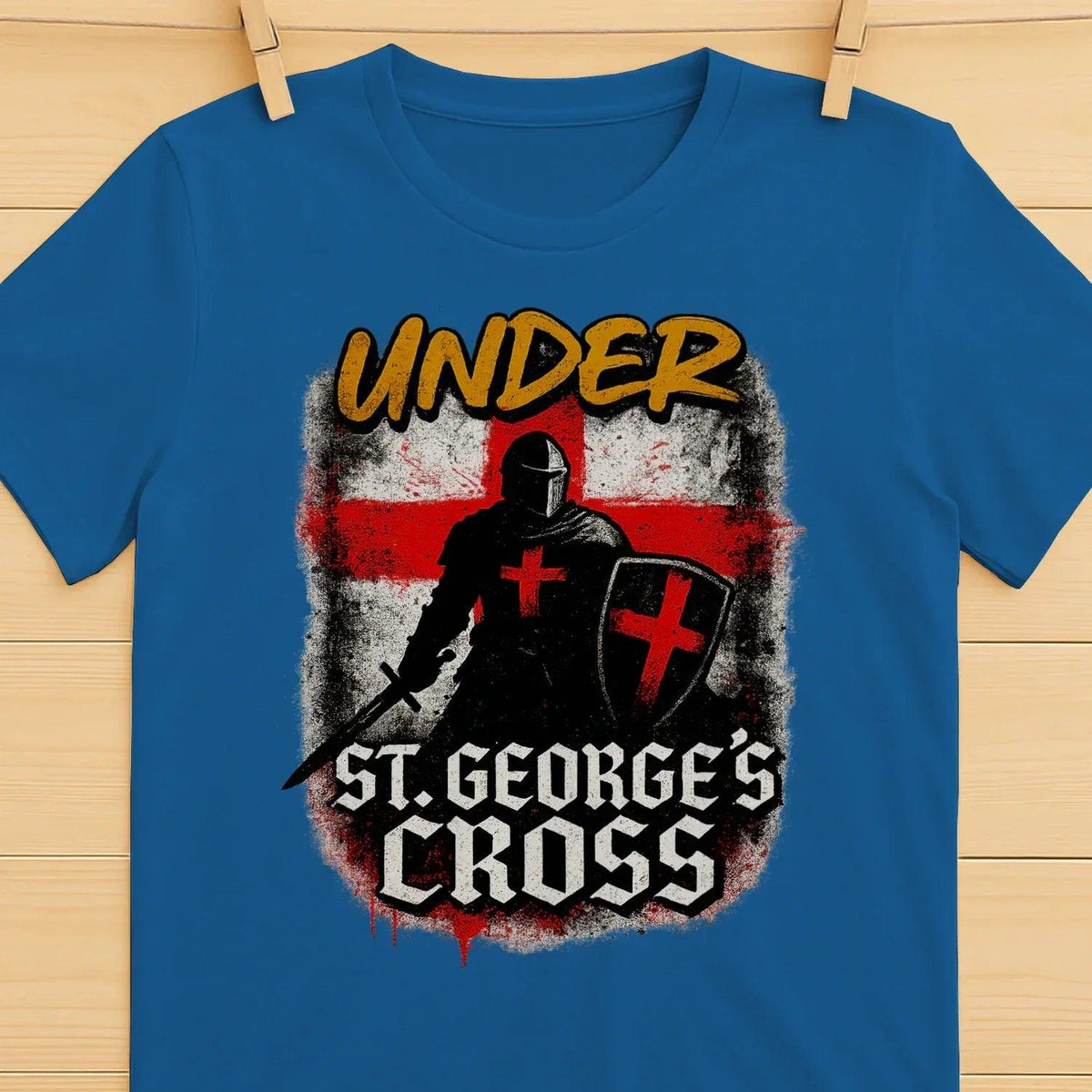 St George T-Shirt - Cross, Terrace-Inspired Streetwear - Celtic Wolfwear