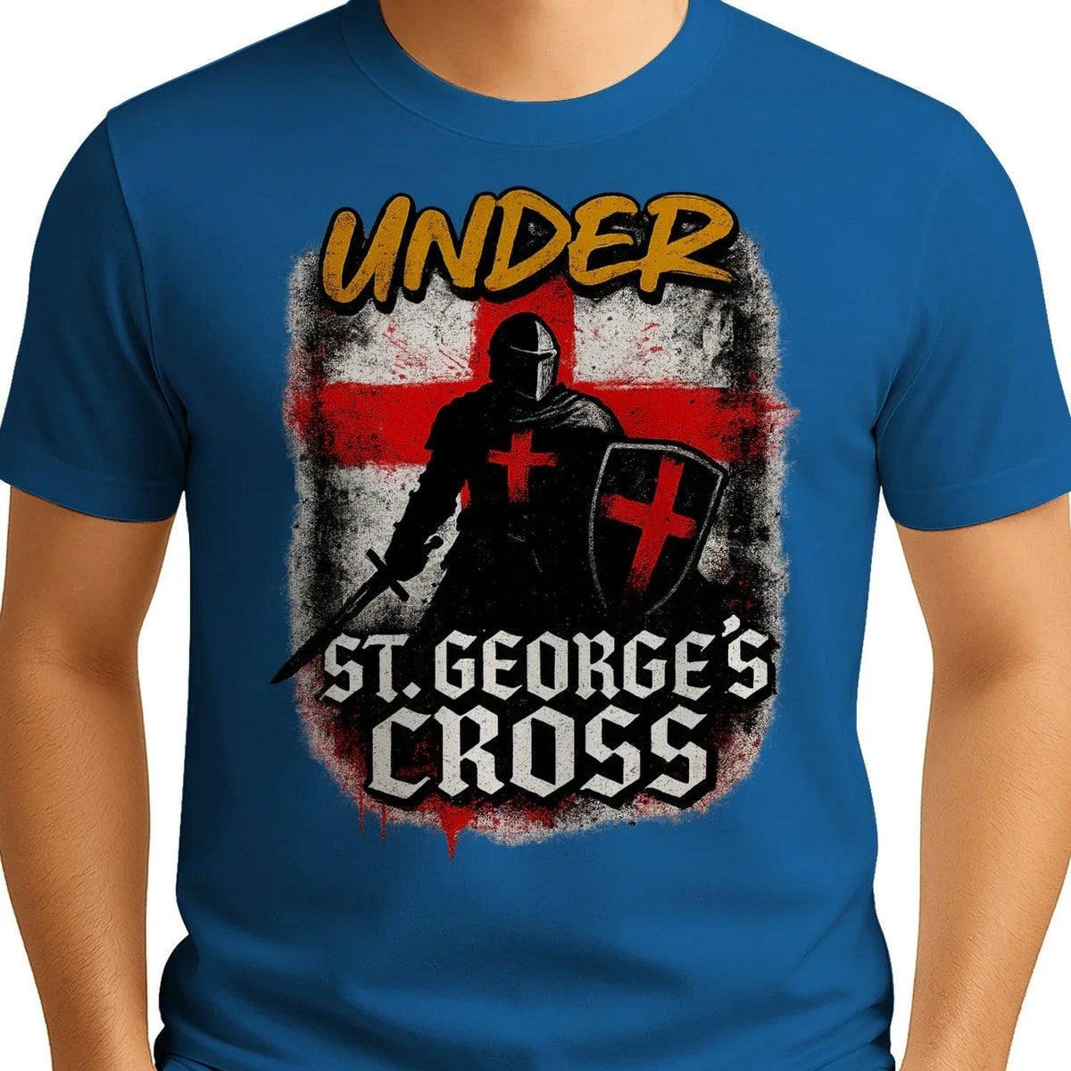 St George T-Shirt - Cross, Terrace-Inspired Streetwear - Celtic Wolfwear