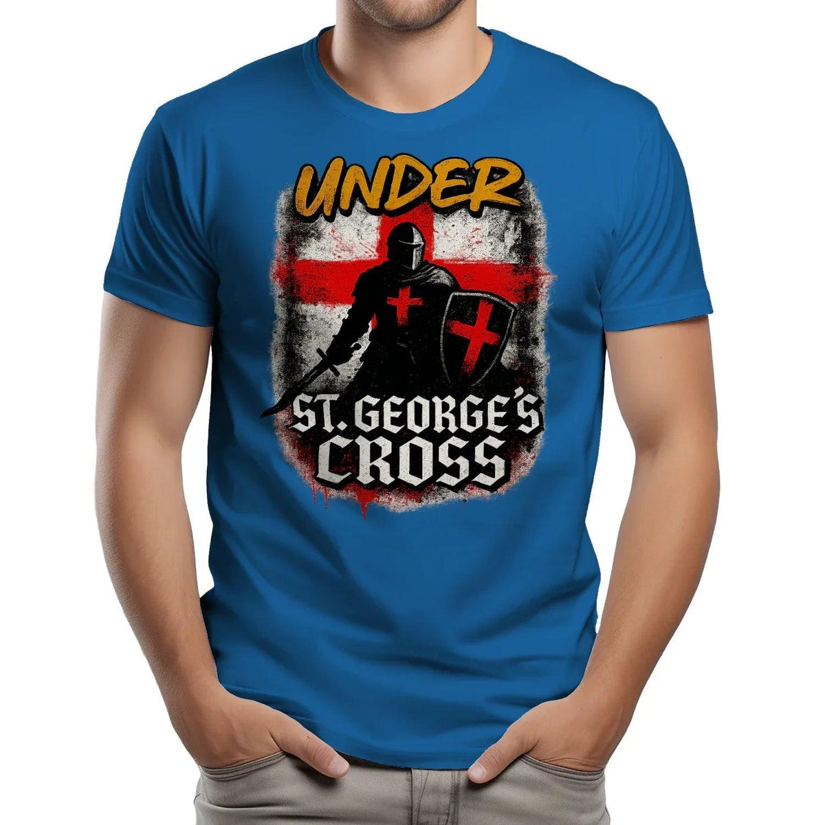 St George T-Shirt - Cross, Terrace-Inspired Streetwear - Celtic Wolfwear