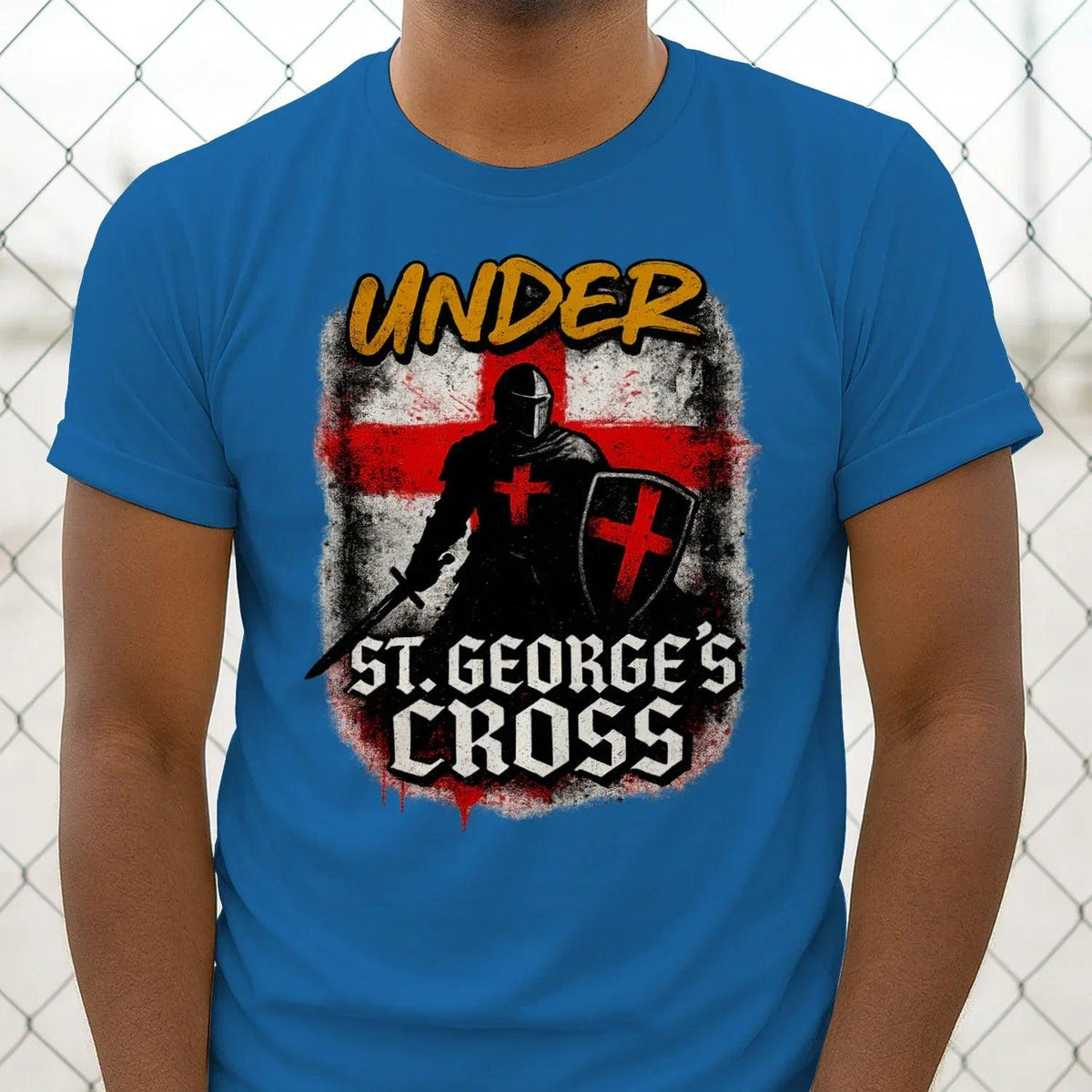 St George T-Shirt - Cross, Terrace-Inspired Streetwear - Celtic Wolfwear
