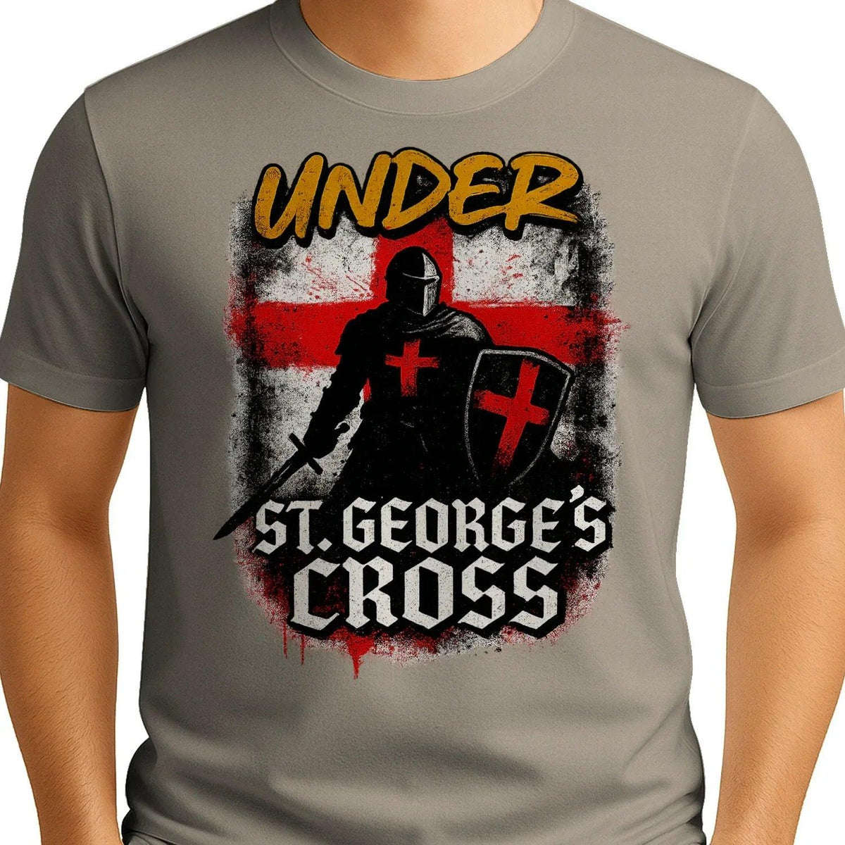 St George T-Shirt - Cross, Terrace-Inspired Streetwear - Celtic Wolfwear