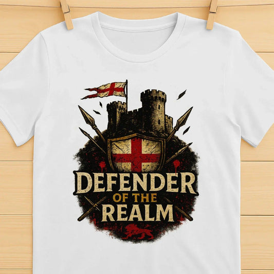 St George T-Shirt - Defender of the Realm Crew, Unisex - Celtic Wolfwear