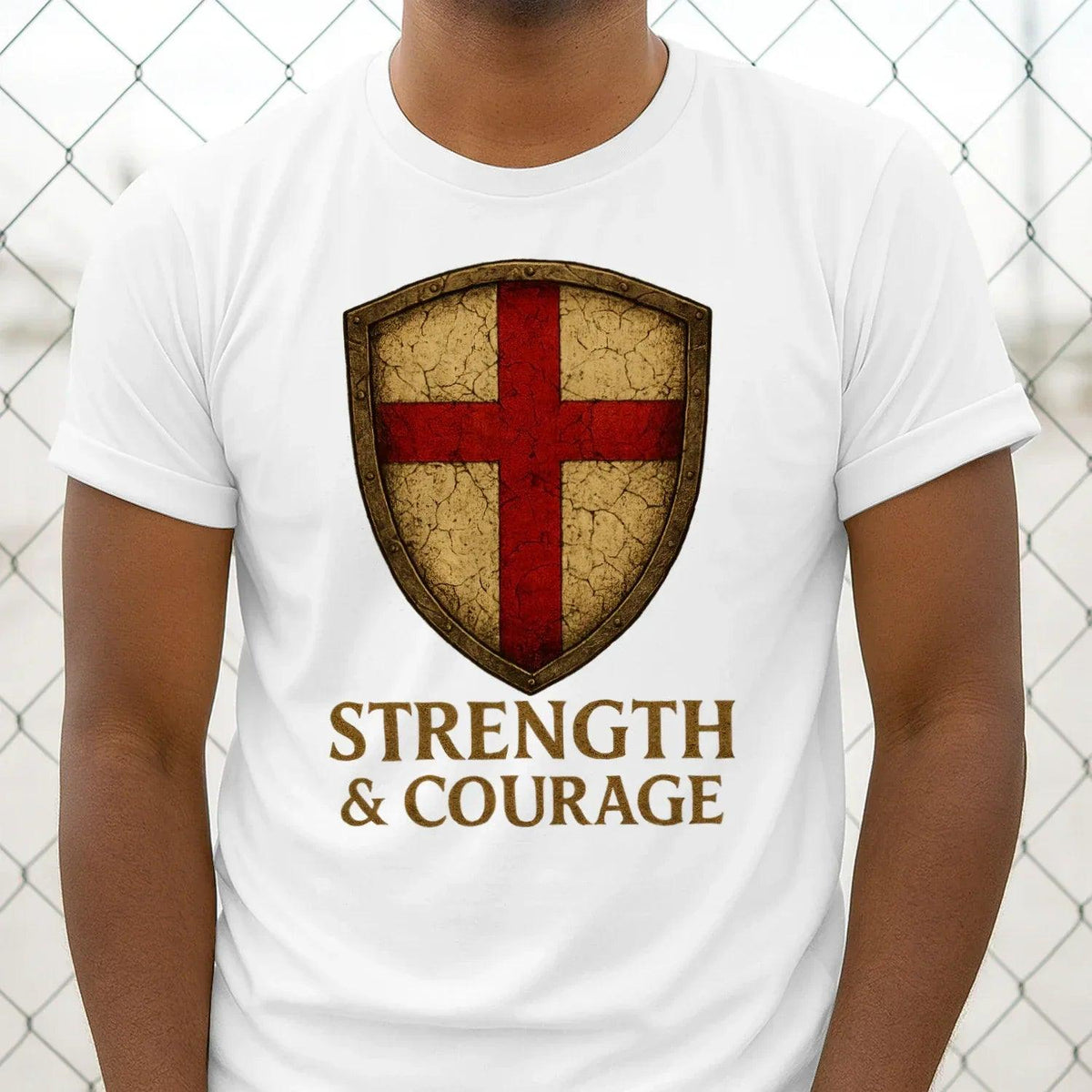 St George T-Shirt - Red Cross Football Tee, Unisex - Celtic Wolfwear