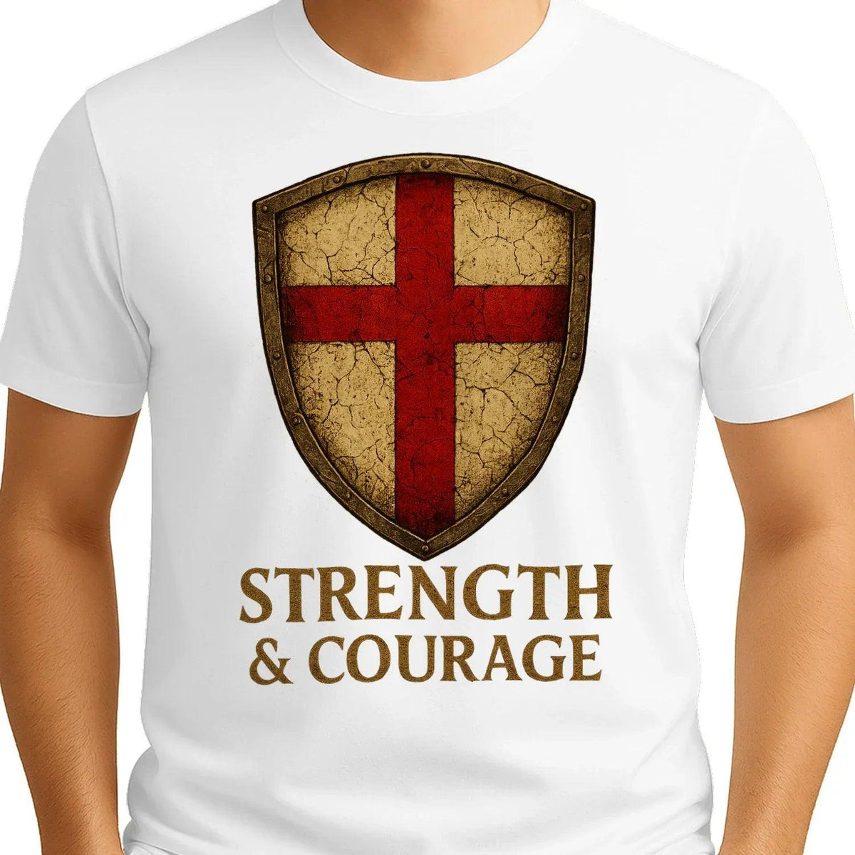St George T-Shirt - Red Cross Football Tee, Unisex - Celtic Wolfwear