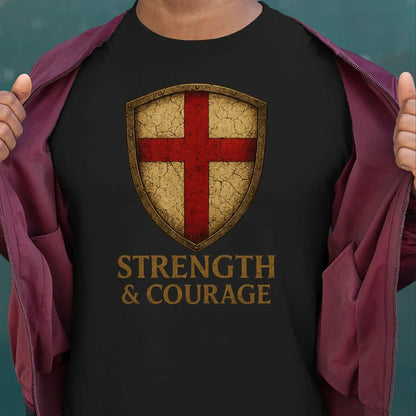 St George T-Shirt - Red Cross Football Tee, Unisex - Celtic Wolfwear