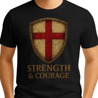 St George T-Shirt - Red Cross Football Tee, Unisex - Celtic Wolfwear