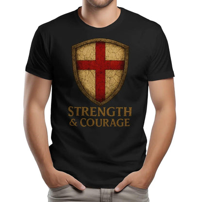 St George T-Shirt - Red Cross Football Tee, Unisex - Celtic Wolfwear