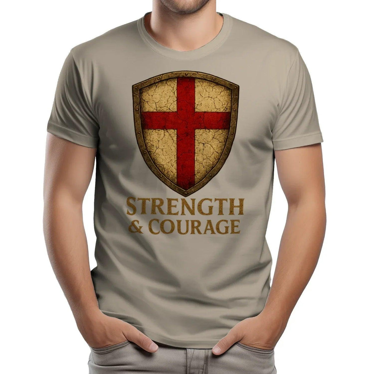 St George T-Shirt - Red Cross Football Tee, Unisex - Celtic Wolfwear