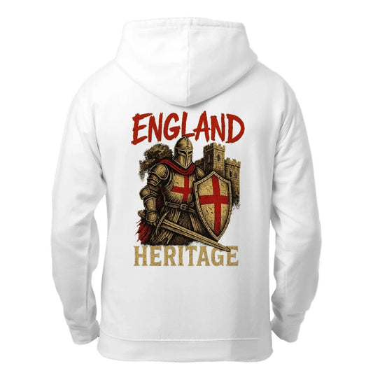 St George Zip Hoodie - Knight Red Cross Knight, Unisex - Celtic Wolfwear