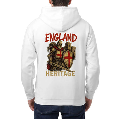St George Zip Hoodie - Knight Red Cross Knight, Unisex - Celtic Wolfwear