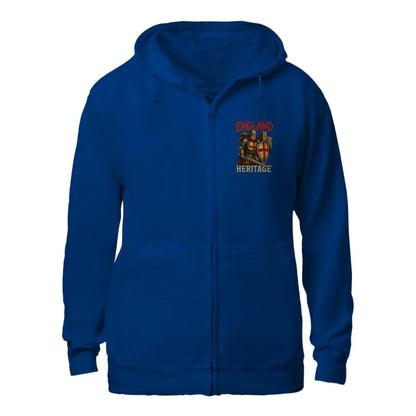 St George Zip Hoodie - Knight Red Cross Knight, Unisex - Celtic Wolfwear