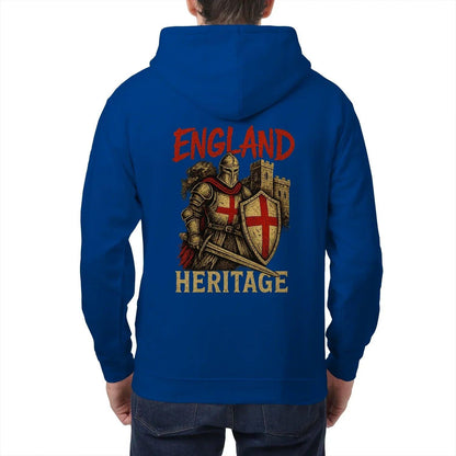 St George Zip Hoodie - Knight Red Cross Knight, Unisex - Celtic Wolfwear
