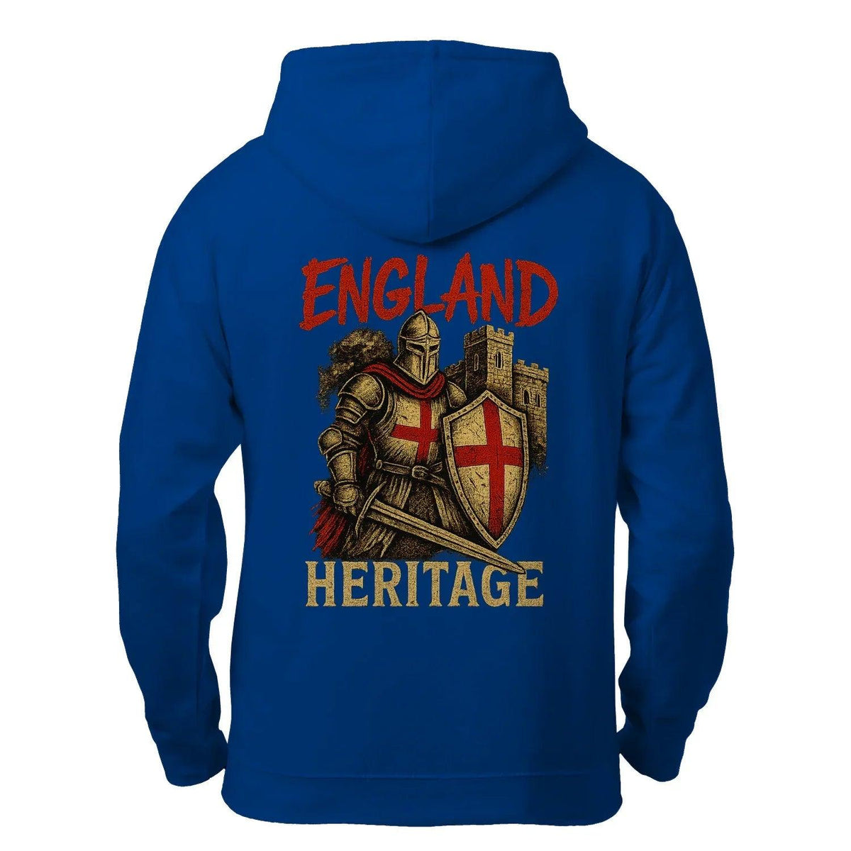 St George Zip Hoodie - Knight Red Cross Knight, Unisex - Celtic Wolfwear