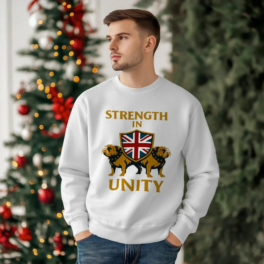 Strength in Unity England Sweatshirt – Unisex Crewneck - Celtic Wolfwear
