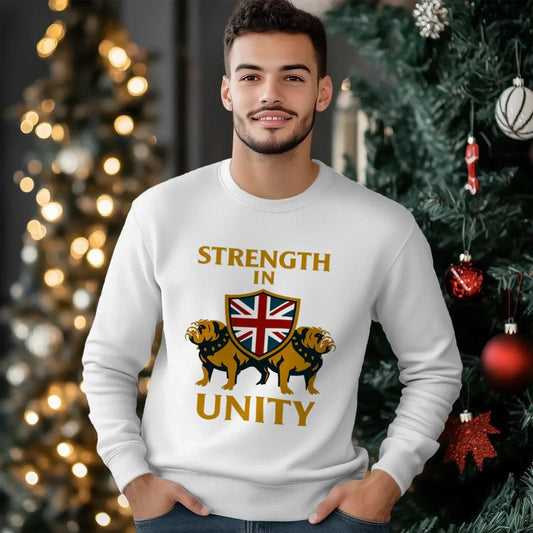 Strength in Unity England Sweatshirt – Unisex Crewneck - Celtic Wolfwear